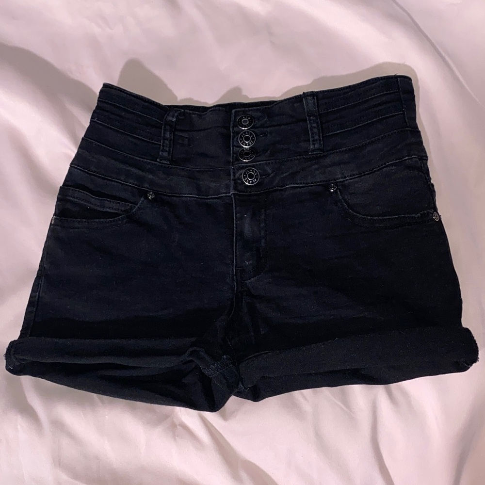 Sonoma Black Denim High Waisted Shorts 25/1